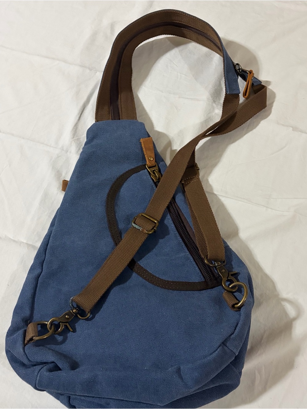 Denim Sling Style Backpack - Picture 2 of 2